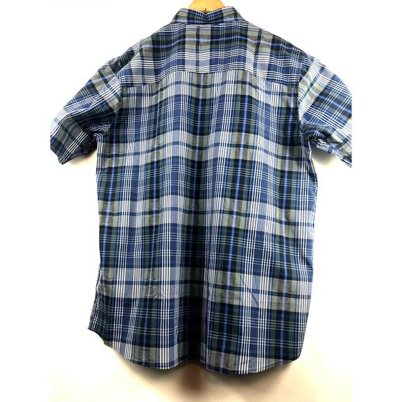 Woolrich Adventure Series Mens Large Keep It Moving Short Sleeve Blue Plaid $59 - Picture 5 of 6